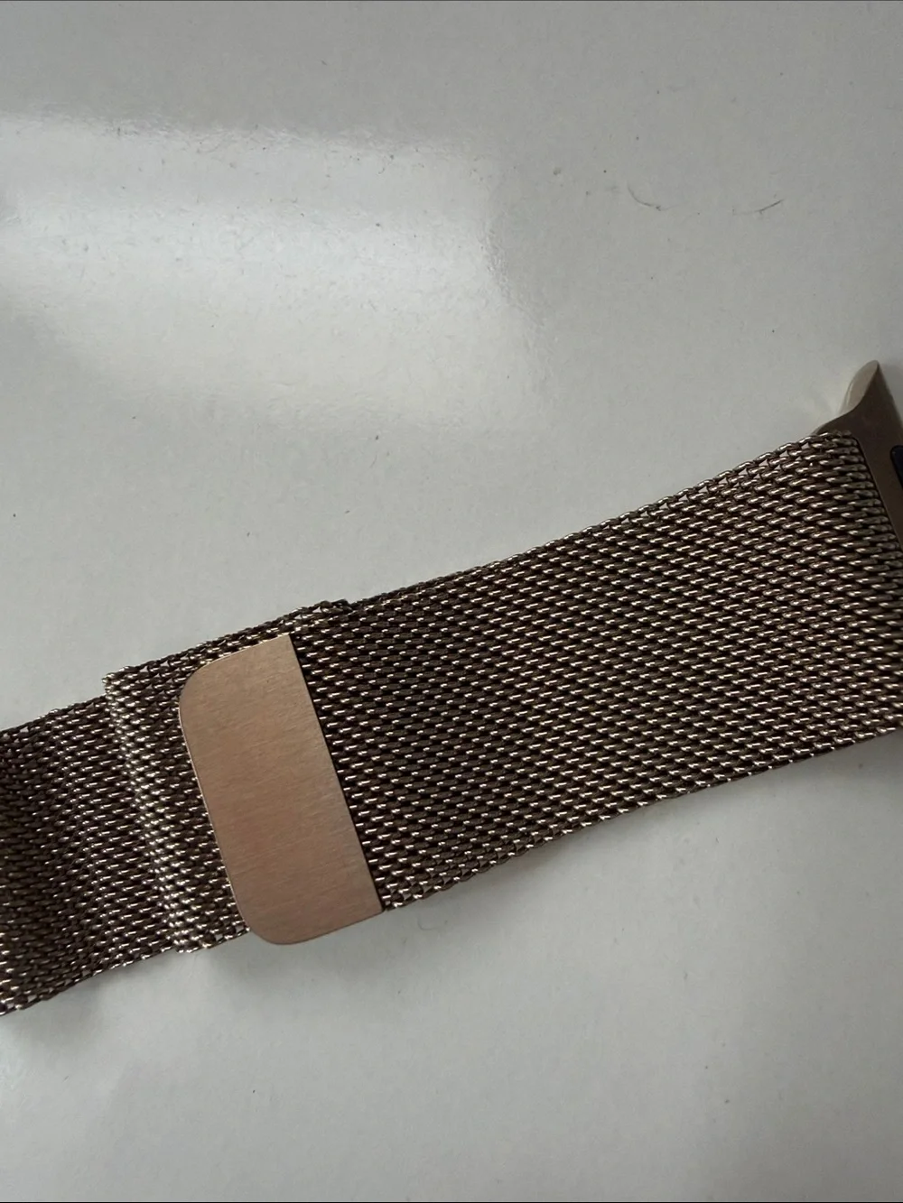 Apple 45mm Gold Stainless Steel Milanese Loop Smartwatch Band